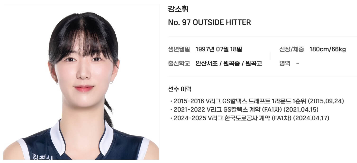 2025년 여자배구 선수 연봉 순위 TOP5