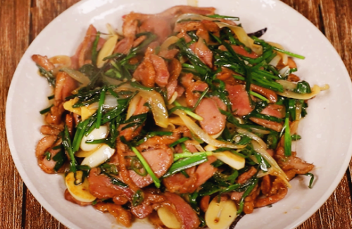 훈제오리 숙주 볶음