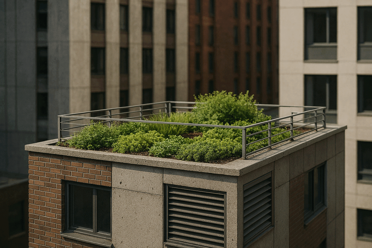 도시 빌딩 구조와 옥상 텃밭의 미세기후 관계 분석