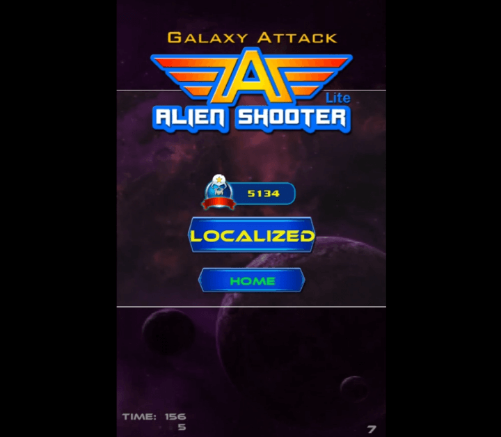 갤럭시-어택-무료게임-종료-화면