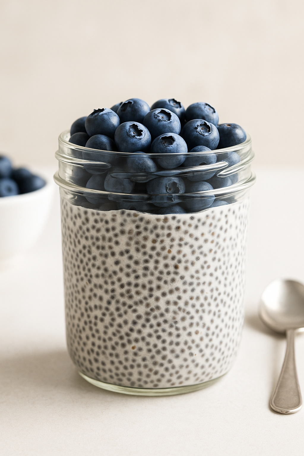 블루베리 치아씨드 푸딩