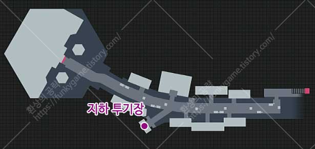지하 투기장 지도 이미지