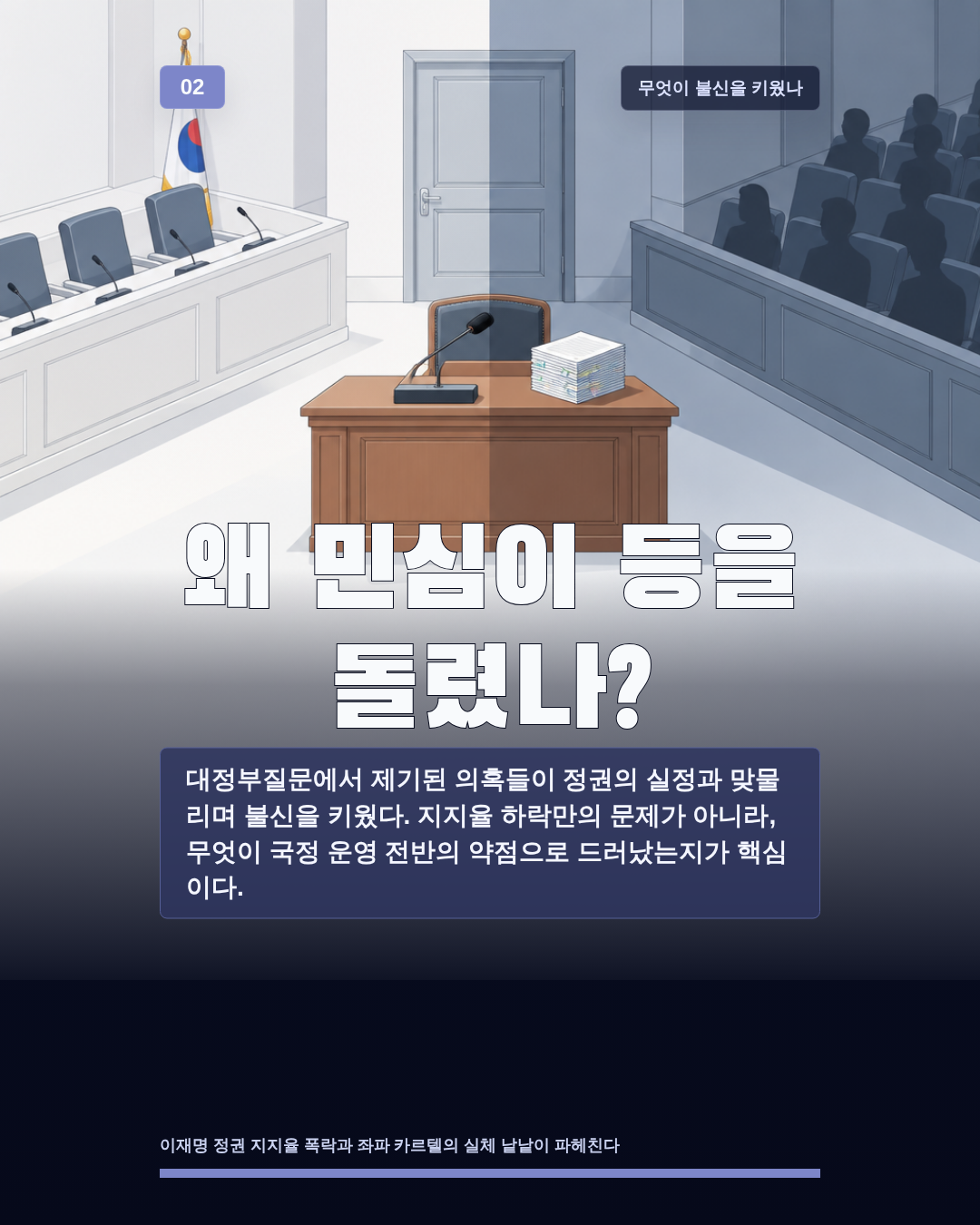 왜 민심이 등을 돌렸나?