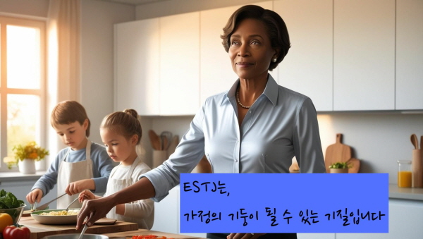 ESTJ는 가정의 기둥이 될 수 있는 기질입니다에 관한 그림
