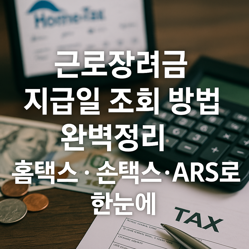 근로장려금 지급일 조회 방법