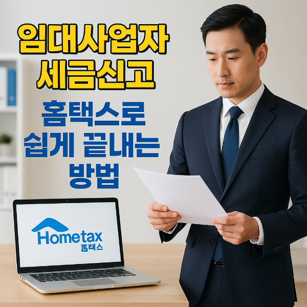 임대사업자 세금신고 썸네일 이미지입니다.