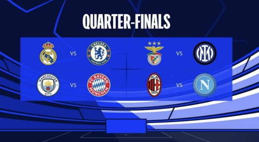 UEFA 챔피언스리그 8강 경기 일정 맨체스터 시티 바이에른 뮌헨 벤피카 인터밀란
