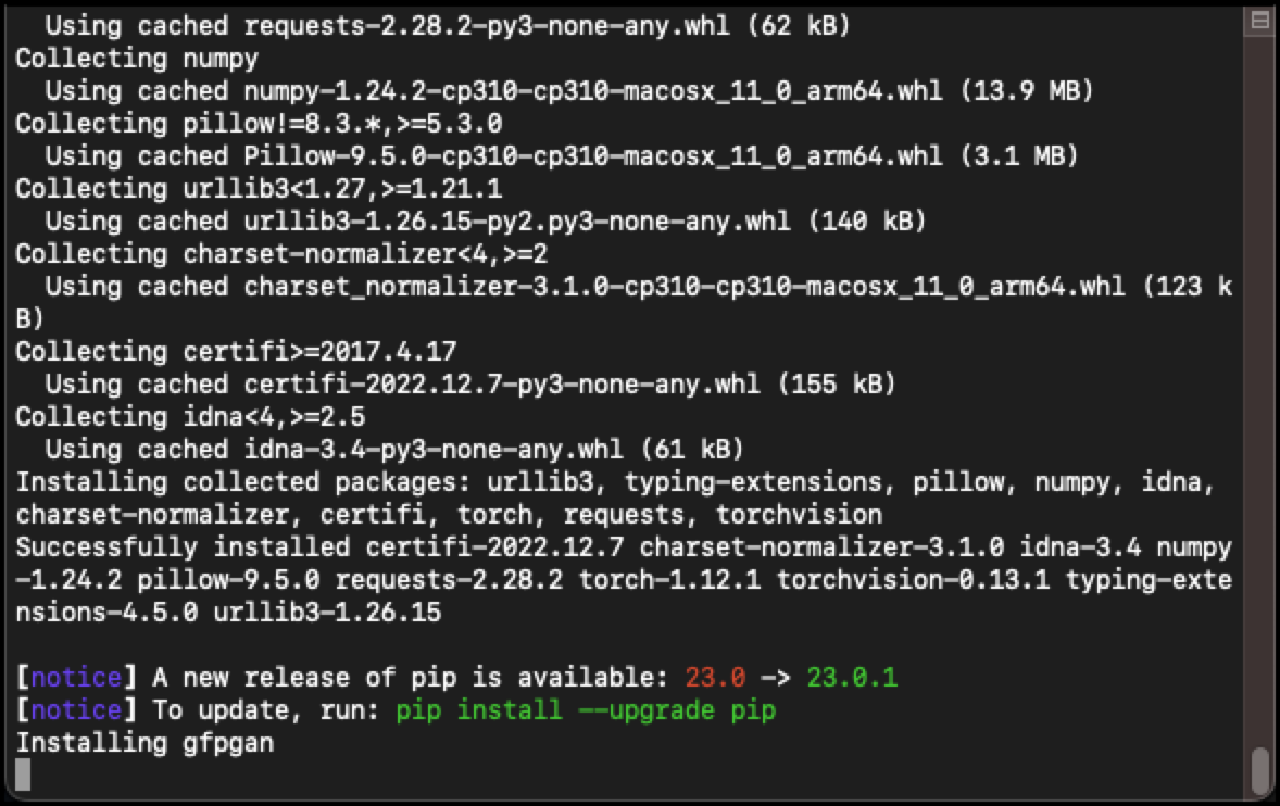 pip upgrade