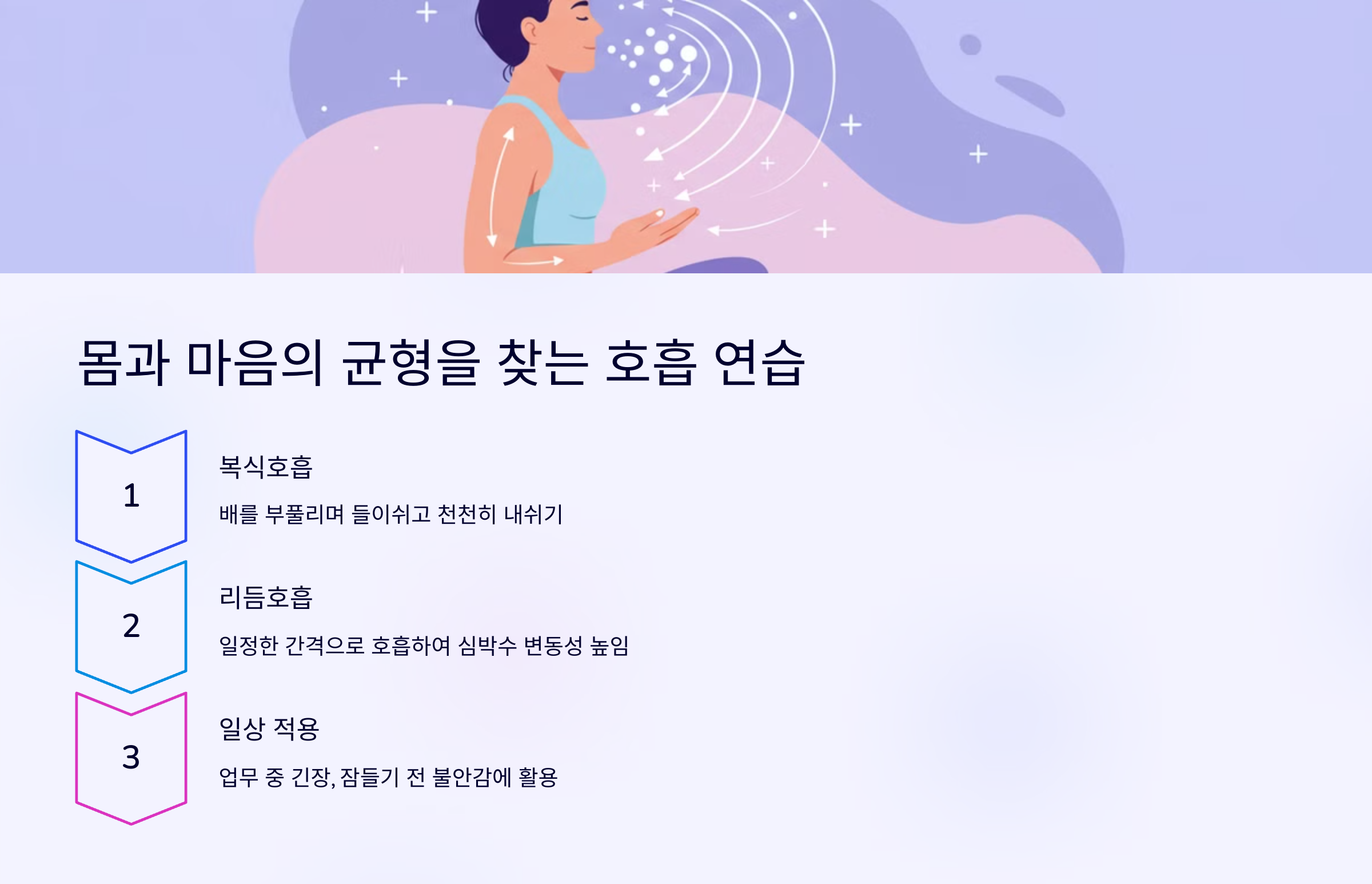 몸과 마음의 균형을 찾는 호흡 연습