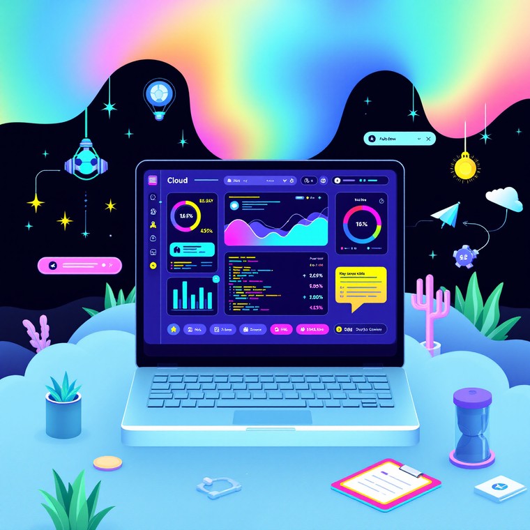 코딩작업을 표현하는 모습