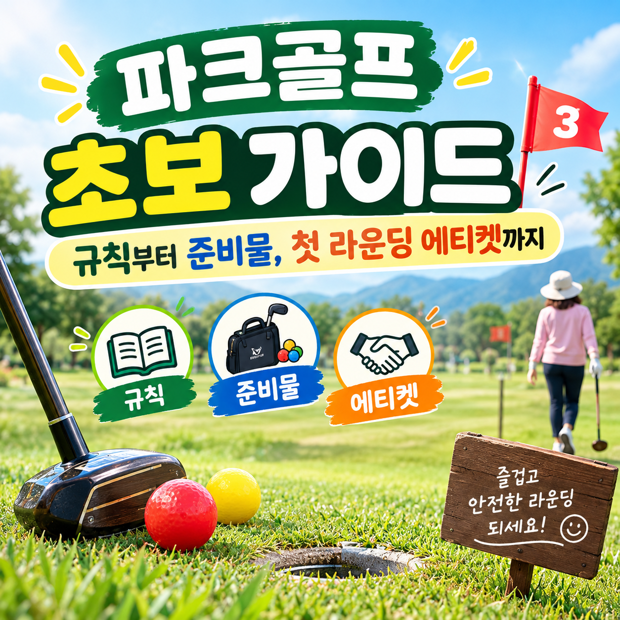 파크골프 초보 가이드 규칙, 준비물, 라운딩 에티켓 등 정보