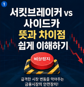코스피 급락하면 왜 거래가 멈출까? 서킷브레이커와 사이드카 쉽게 이해하기1