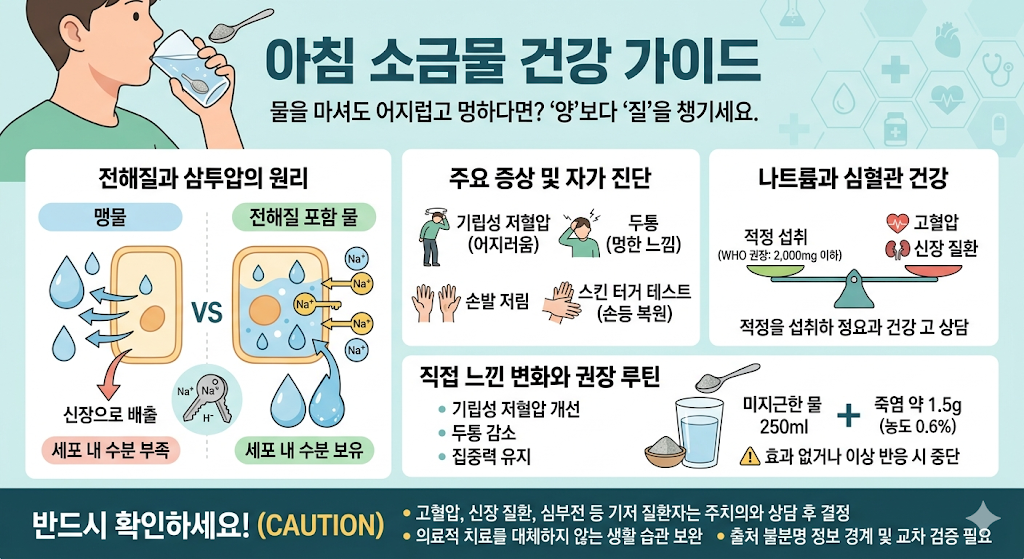 아침소금물 루틴