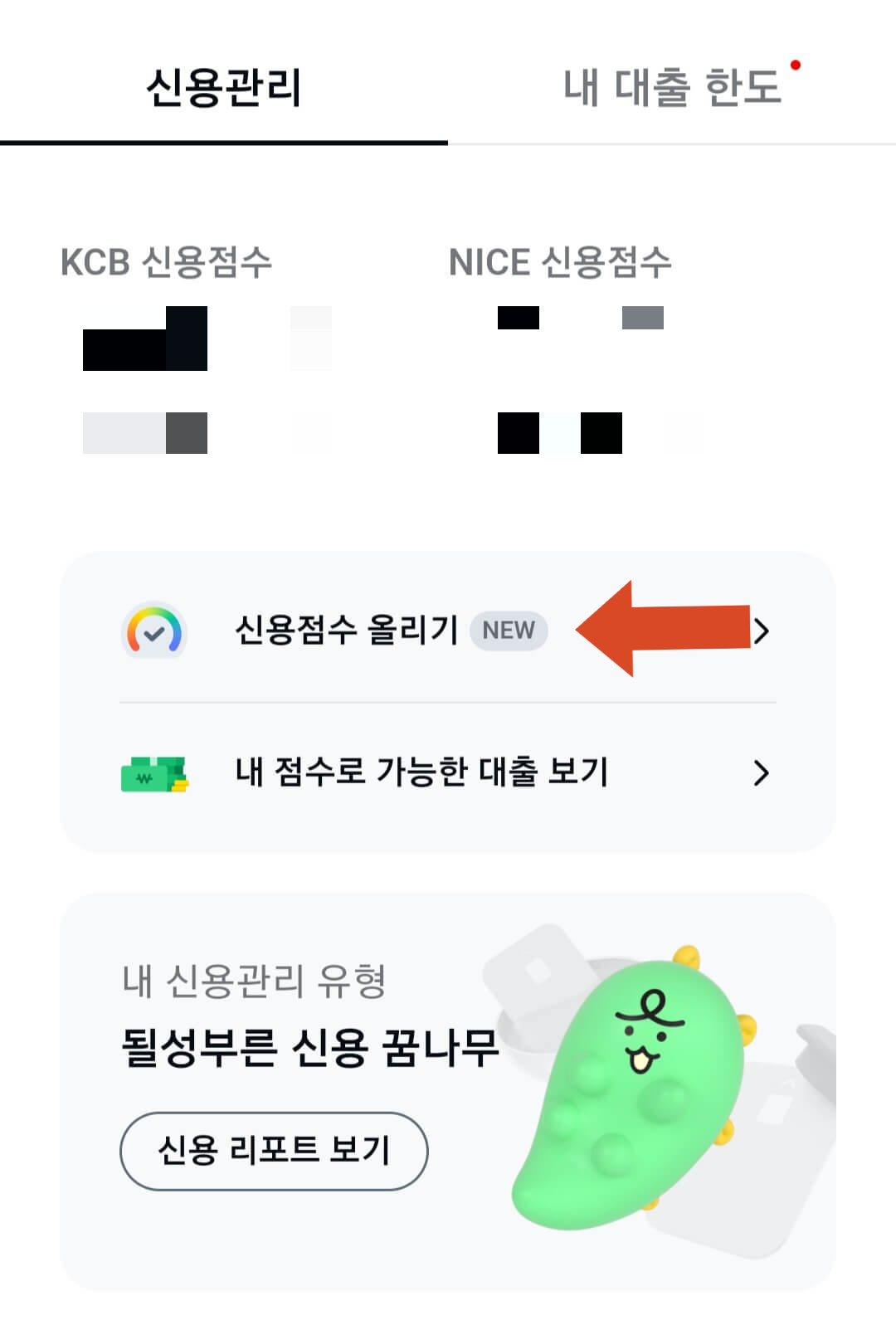 신용점수올리기 카카오페이