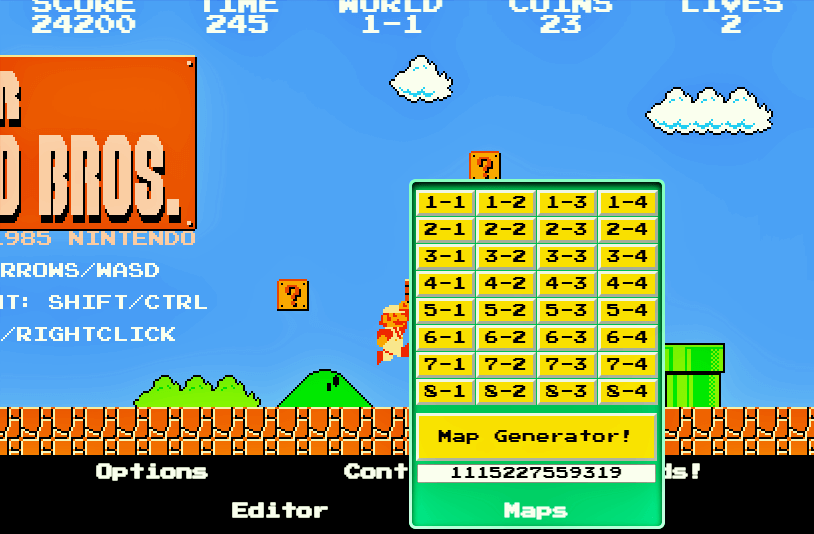 슈퍼마리오 게임하기