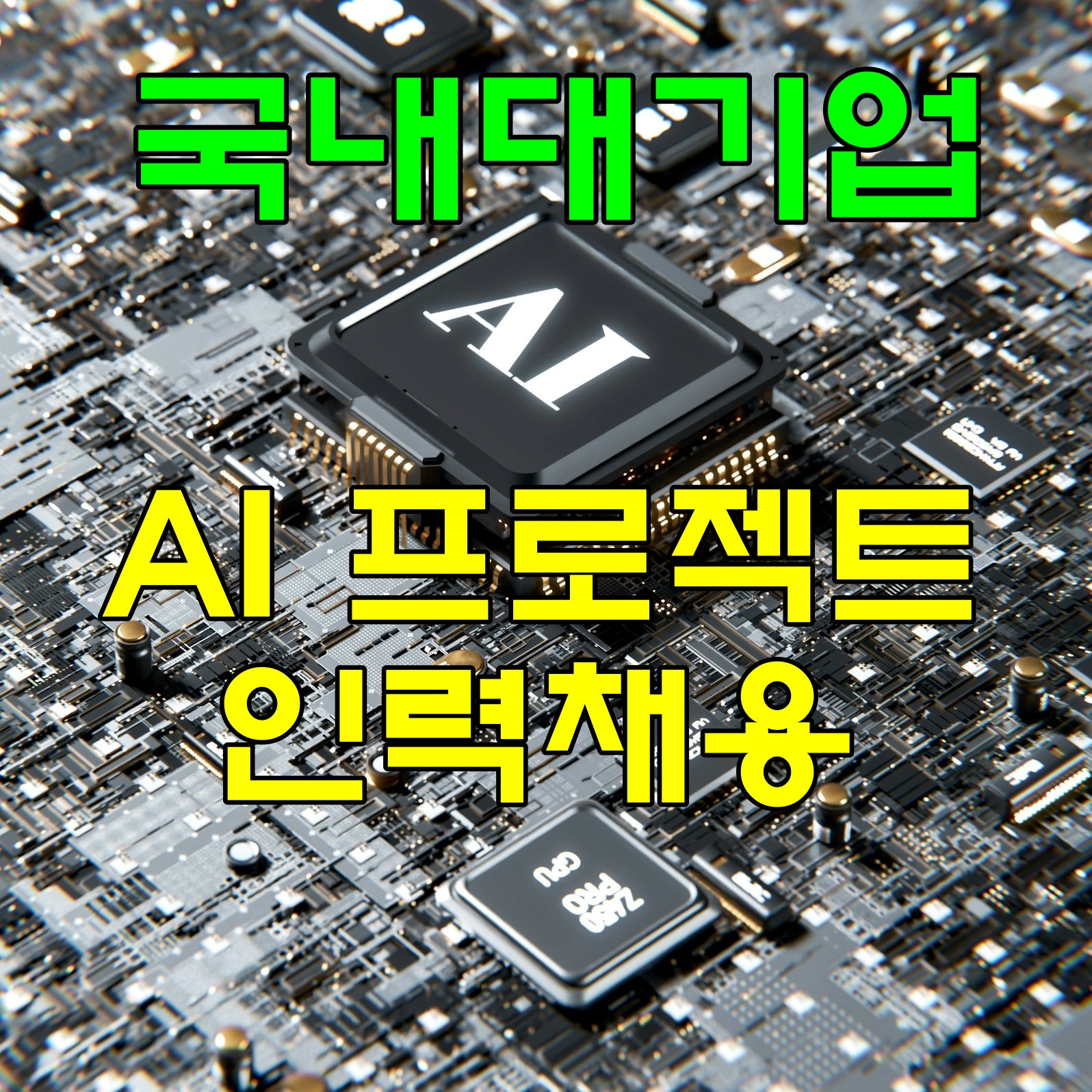 국내대기업 AI 프로젝트 인력 채용 썸네일
