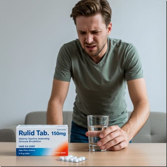 루리드정 복용법과 부작용, 루리드정 복용법하는 남성 사진