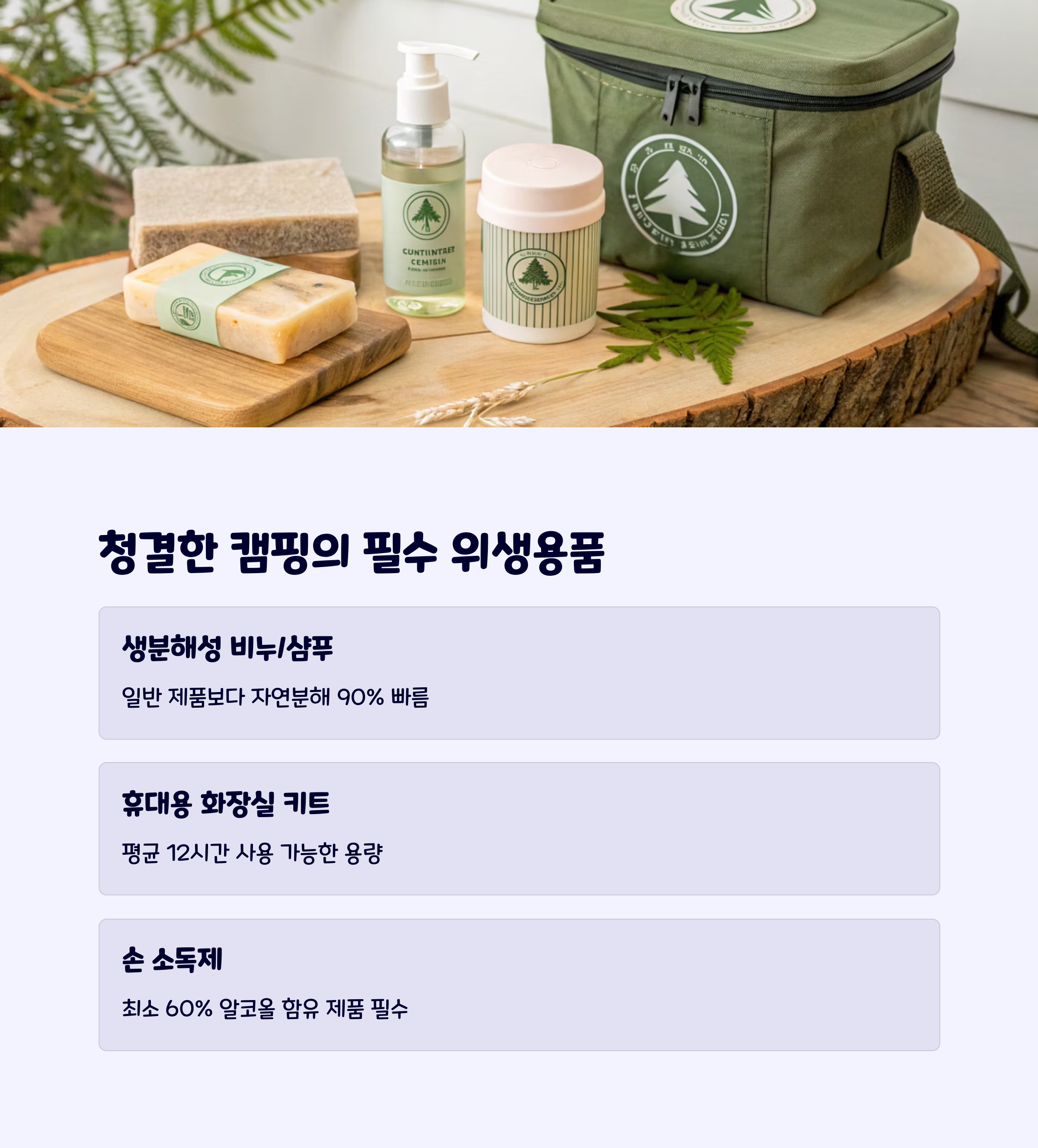 캠핑위생용품