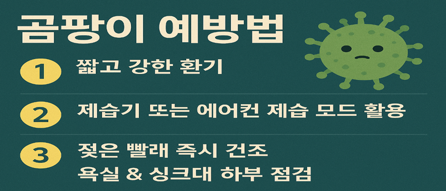 장마철, 왜 곰팡이가 더 잘 생길까?