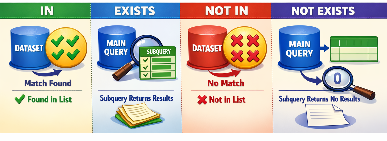 IN과 EXISTS 관련 비교