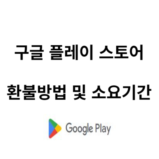 구글플레이 환불방법