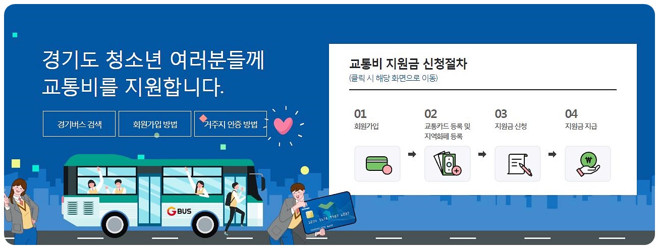 경기도 청소년 교통비 지원
