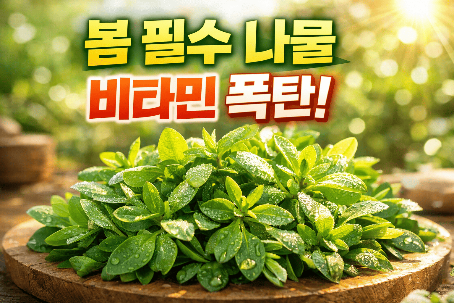 봄철 필수 돌나물 (비타민, 건강식단, 레시피)