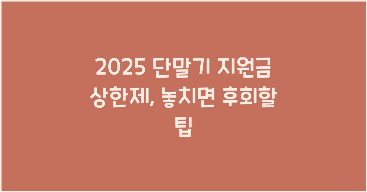 2025 단말기 지원금 상한제