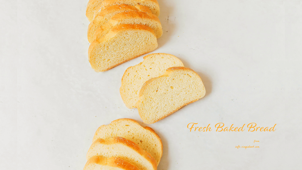10 빵 슬라이스 C - Fresh Baked Bread 갈색배경화면