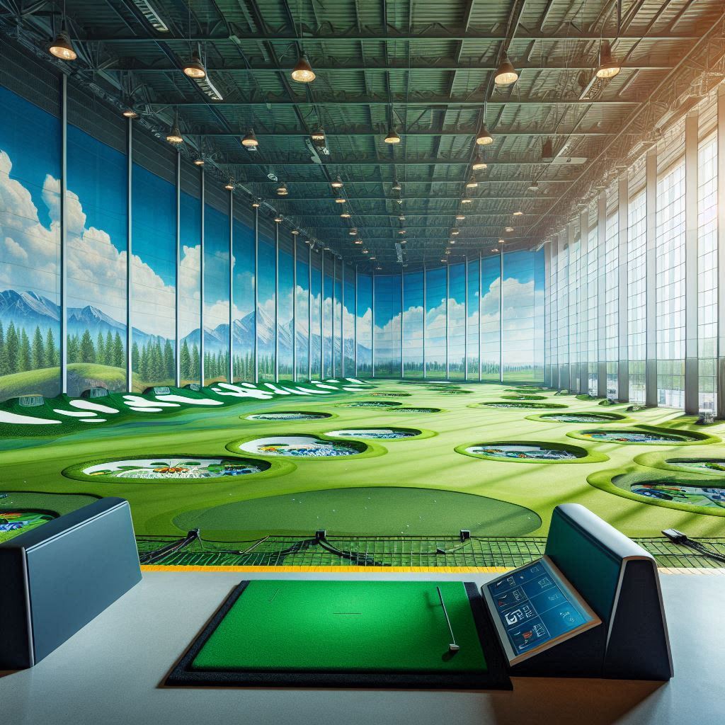 실내골프연습장 배경