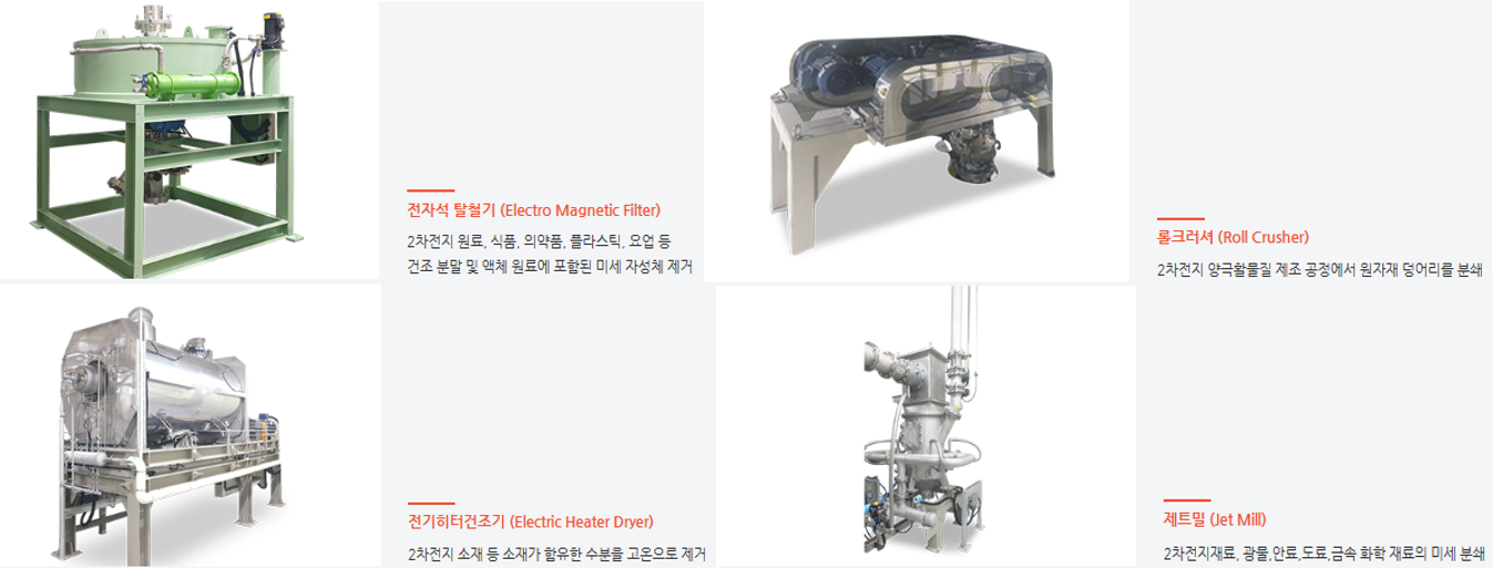 강원에너지 양극재 제조 설비 사진