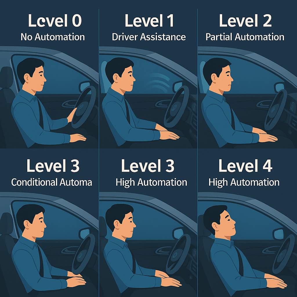 반자율주행, 어디까지 왔을까? 단계별 기능 차이 완전 정리