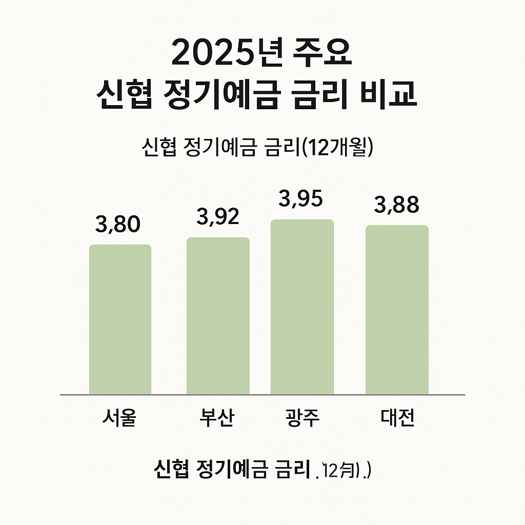 2025년 주요 신협 정기예금 금리 비교