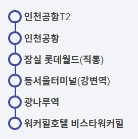 6705A번 공항버스 노선