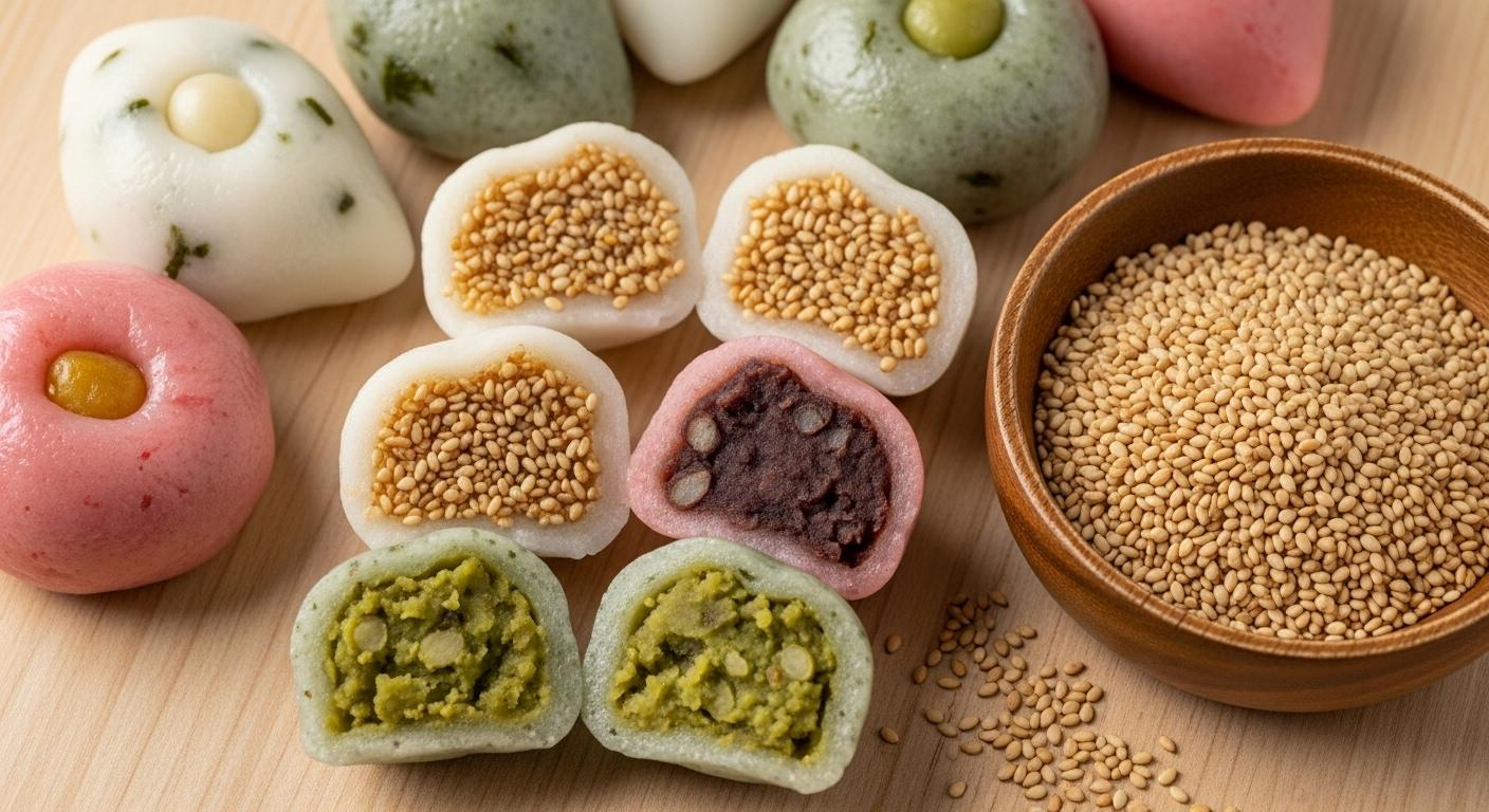 송편 속재료 깨