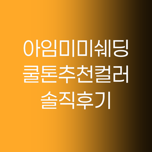 아임미미 멀티스틱 쉐딩 솔직 후기 쿨