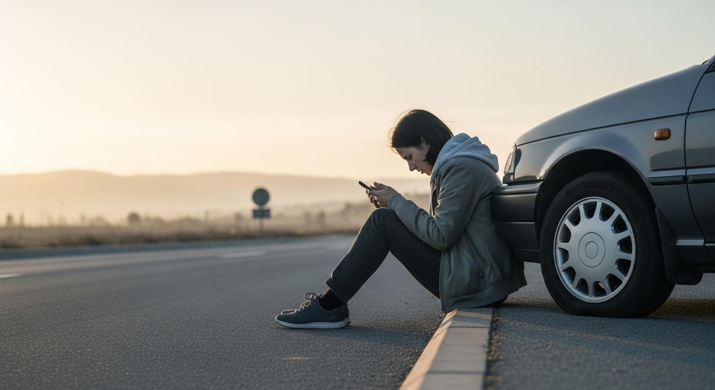 자동차 타이어 펑크 때운 꿈