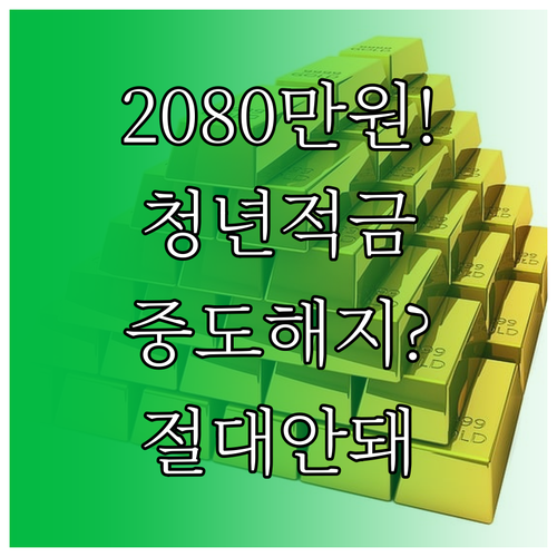청년미래적금 일반형 혜택 분석 208..