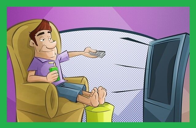 TV-보는사람-일러스트