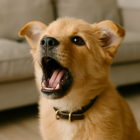 짖고 있는 강아지