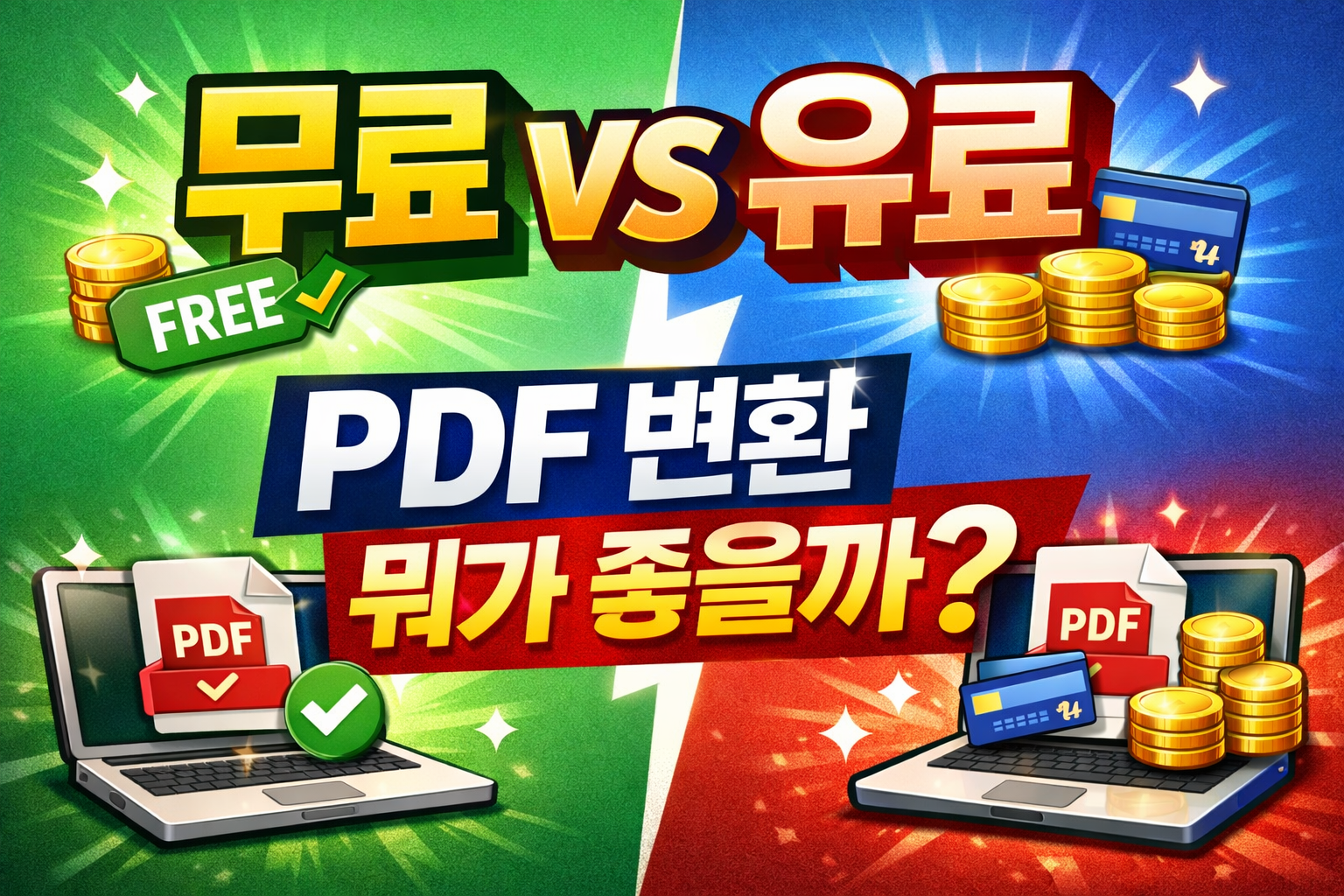 PDF 변환 프로그램 추천 (무료 vs 유료 비교 총정리)