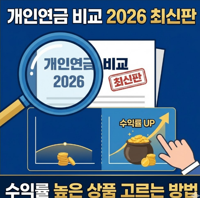 개인연금 비교 2026 최신판: 수익률 높은 상품 고르는 방법