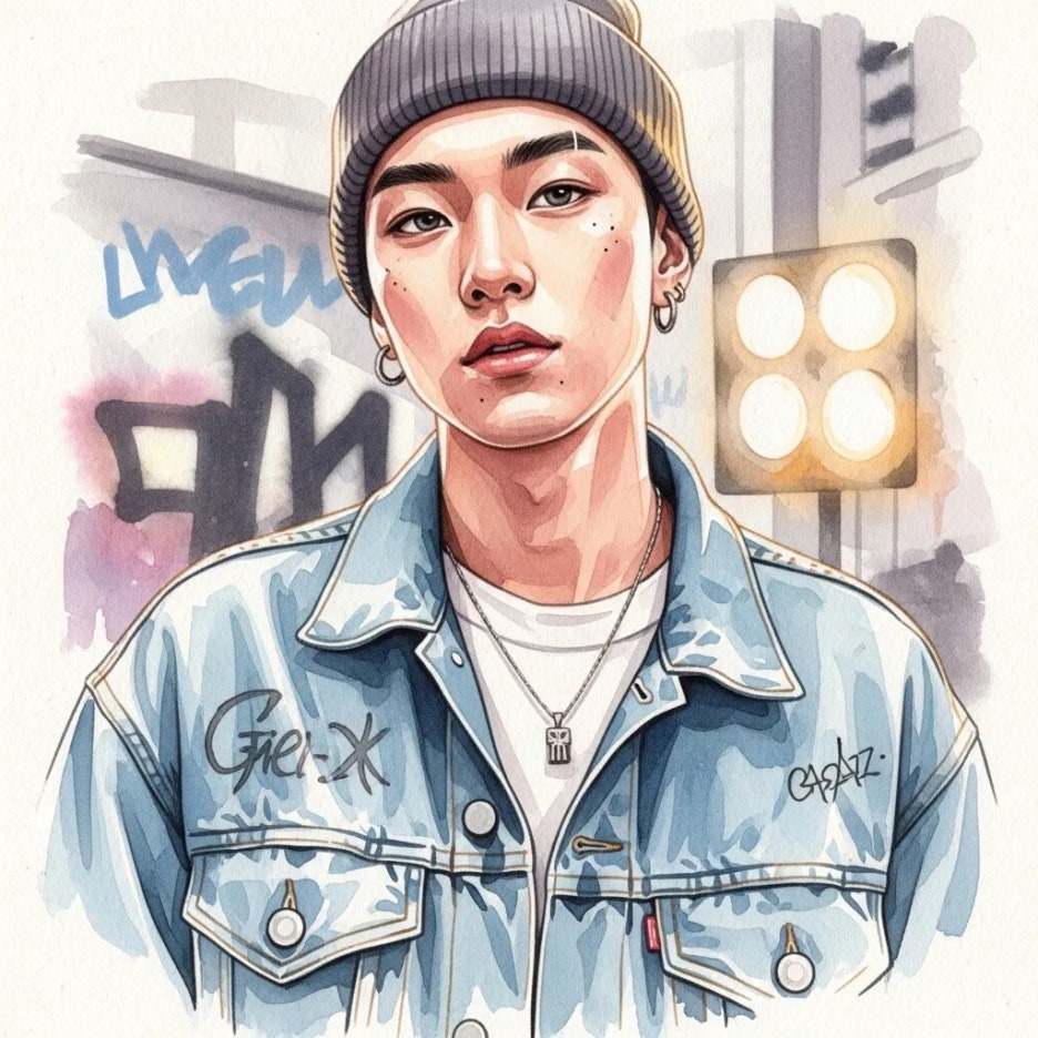 매력적인 모습의 UK 드릴 아티스트 센트럴씨