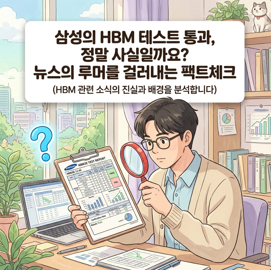 삼성 HBM 테스트 통과 루머 뉴스를 전자공시 문서와 대조하며 분석