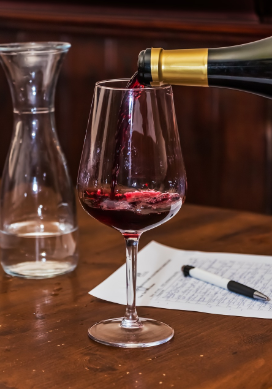 pouring wine