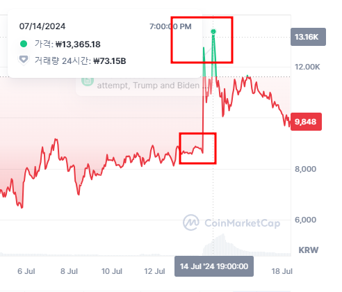 MAGA 코인 차트