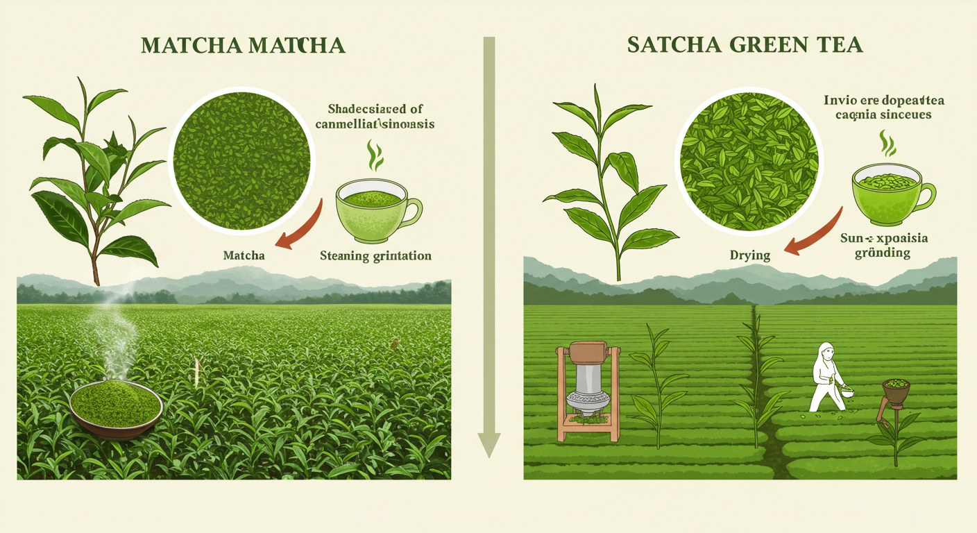 말차 녹차 차이