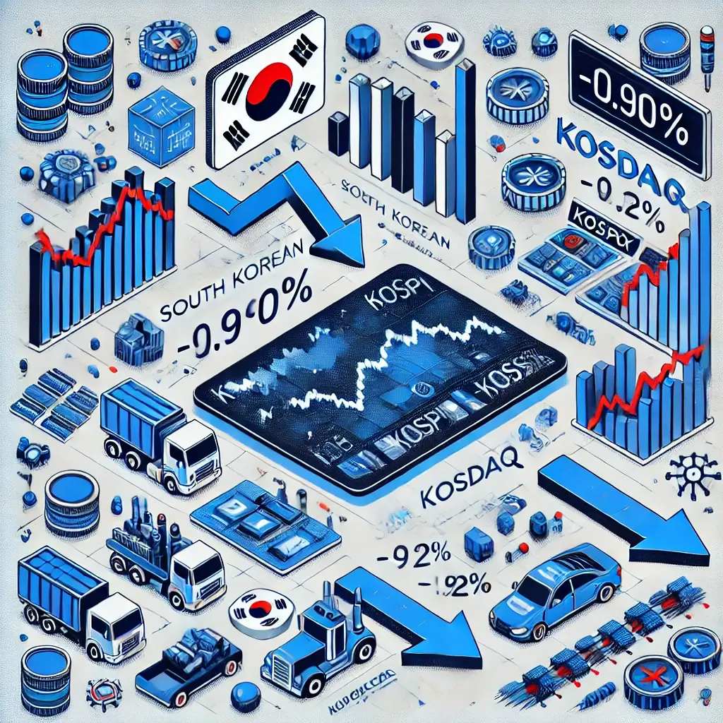 2024년 12월 05일 - 오늘의 한국증시 (코스피, 코스닥)