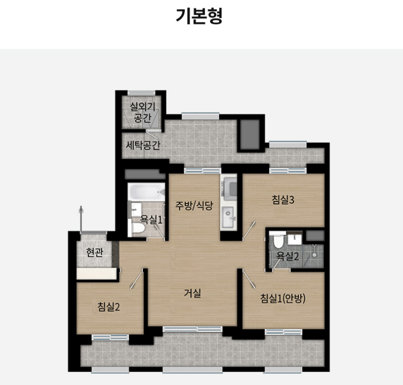 58A 기본형 평면도