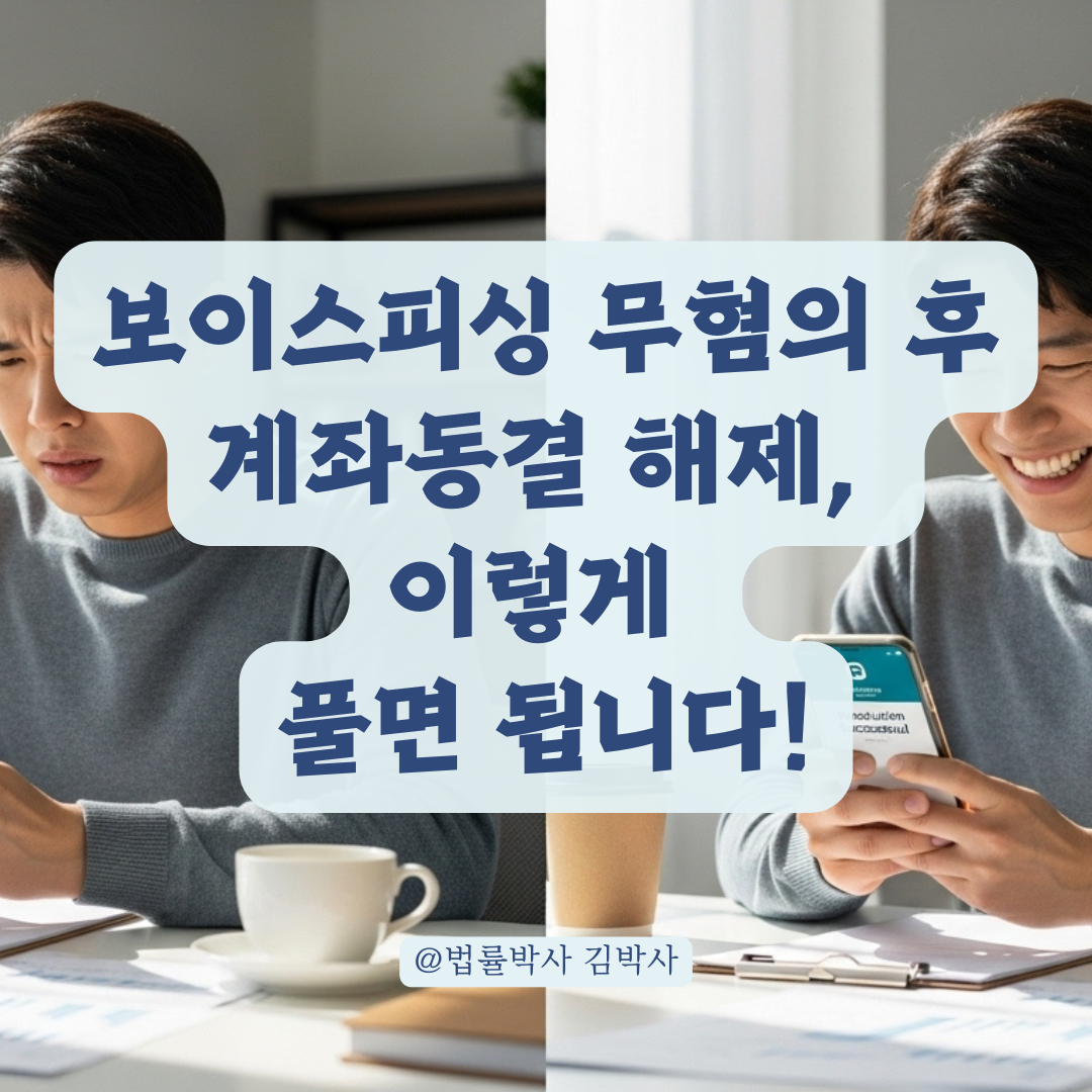 보이스피싱 무혐의인데 계좌 여전히 동결? 해제 절차와 놓치기 쉬운 포인트까지 안내.
